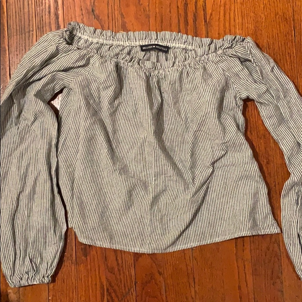 Worn once Brandy Melville Off the shoulder top